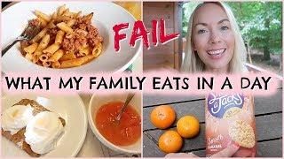 WHAT MY FAMILY EATS IN A DAY * FAIL * REAL LIFE  |  EMILY NORRIS