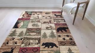 HR cabin and Lodge Area Rugs 907 by handcraftrugs.com