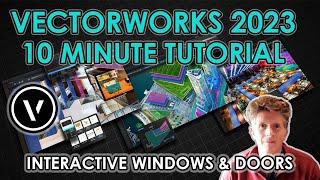 Vectorworks 2023: Interactive Windows & Doors: 10 Minute Tutorial