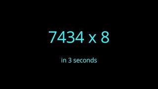 Multiplication with 3,4,8 and 9 | Human calculator || mathocube ||