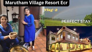 Village resort In Chennai | Marutham Resort|| Mahabalipuram| Tamil Vlog| My weekend days| Sanapandi