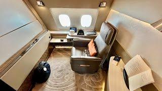 Detailed review of Singapore Airlines SUITES First Class - Sydney to Singapore