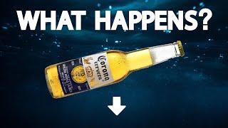 Dropping a Beer Bottle into the Deep Ocean - IMPLOSION Test