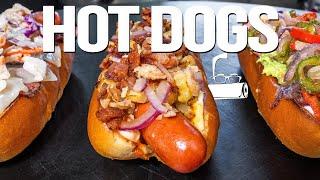 3 RIDICULOUSLY DELICIOUS HOT DOG RECIPES | SAM THE COOKING GUY