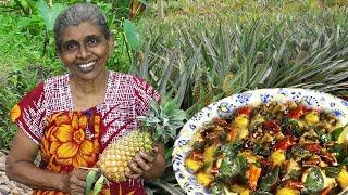 Pineapple curry- Annasi curry- let's make Annasi maaluwa by village cuisine tv