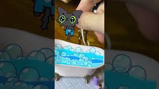 BENJI takes A REAL BATH! #simbochka #simba #animation #cat