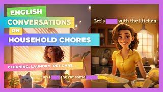 At Home English Conversation | Household Chores chosen by ChatGPT  #practiceenglishspeaking