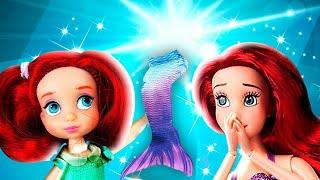 ARIEL PAINTS HER MERMAID TAIL | Luna's Toys