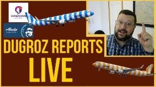 Dugroz Reports LIVE #50B: My AMEX, Hawaiian, Alaska, Condor flight to Germany Gamble