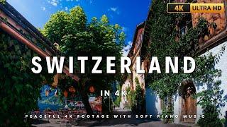 Switzerland’s Majestic Landscapes | 4K Relaxation with Soothing Piano. #4kvideo #switzerland