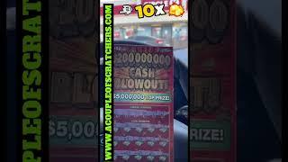 NEW! $200,000,000 CASH BLOWOUT 10X! TEXAS LOTTERY SCRATCH OFFS #shorts