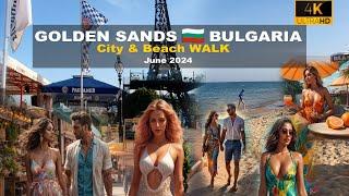 ️ Walking Golden Sands June  Bulgaria - 2024 - 4K 60 FPS