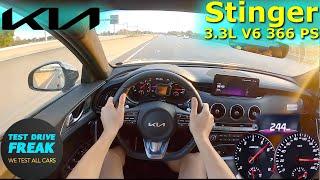 2023 Kia Stinger GT 3.3 T-GDI V6 AWD 366 PS TOP SPEED AUTOBAHN DRIVE POV