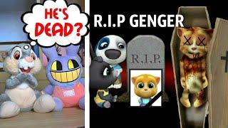 Berry and Jax React to  R.I.P GINGER - My Talking Tom Friends - AMONG US - TALKING GINGER MURIÓ