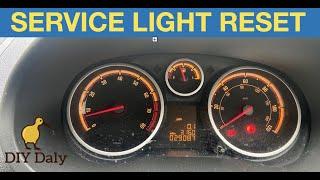 Vauxhall / Opel Corsa D Service light reset procedure (INSP)