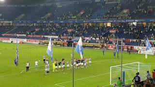 MSV Fans feiern ihre Mannschaft für den Kampf. MSV Duisburg : VFB Oldenburg 1:1/ 28.8.2022