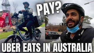 UBER EATS ON NEW ELECTRIC BIKE IN AUSTRALIA | PAY?