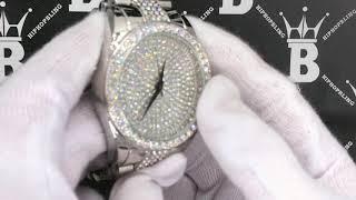 Silver Iced Out Center Dress Hip Hop Watch | WAT8180R