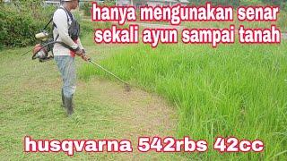 MESIN RUMPUT SEKALI TEBAS SAMPAI TANAH // mow the grass using a powerful