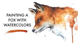 Painting a Fox with Watercolors