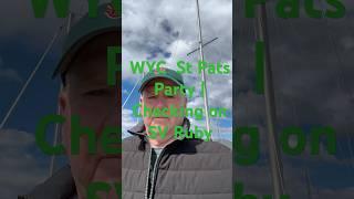 Checking on S/V Ruby | WYC St Pats Party 2025 #ocean #Boat #Sailing #shorts