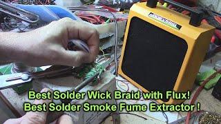 Best Solder Wick Braid with Flux  and Best Solder Smoke Fume Extractor REVIEW