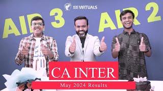 Interview with CA INTER AIR - 2 Yagya & AIR - 3 Hiresh l MAY 2024 l CA Bhanwar Borana
