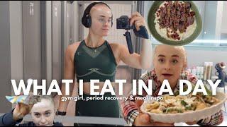 what i eat in a day to hit *150g PROTEIN* as a veggie | gym girl, period recovery