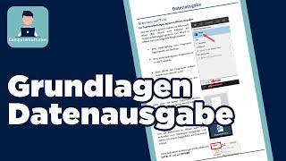 Computer Grundlagen - Datenausgabe