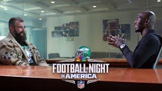 Jason Kelce, Eagles O-line build rhythm through run game (FULL INTERVIEW) | FNIA | NFL on NBC