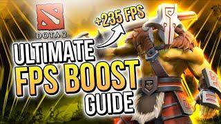  DOTA 2: HOW TO BOOST FPS AND FIX FPS DROPS / STUTTER  | Low-End PC ️