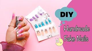 DIY: How to make Fake Nails from Straws / Handmade Nails Set / #Strong Method 