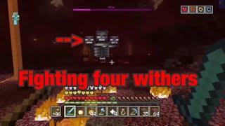 Minecraft  how I fight the wither | MJ WHITHER