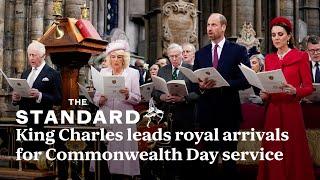 King Charles leads royal arrivals for Commonwealth Day service in London