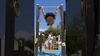 This person showcases exceptional shoulder mobility and strength  #shorts #fitness #sportvideo