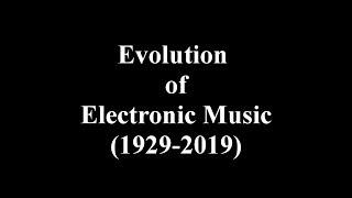 Evolution of Electronic Music (1929 - 2019)