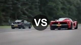 Ferrari LaFerrari Vs Porsche 911 Turbo S Drag Race - DRAGINFO