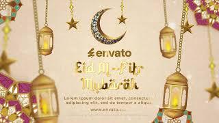 Eid Al-Fitr Mubarak Greetings Intro | After Effects Template
