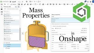 Beginners Guide to Finding Mass Properties in Onshape - How to - Tutorial