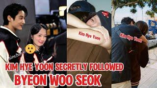 KIM HYE YOON SECRETLY FOLLOWED BYEON WOO SEOK? (WEARING COUPLE JACKET)