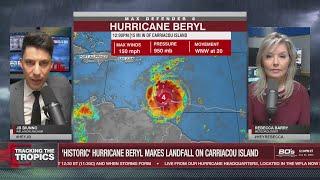 #HurricaneBeryl latest: Record-breaking storm makes landfall, pummels islands | Tracking the Tropics