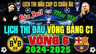 Lịch Thi Đấu Cup C1 Châu Âu Champions League 2024/2025 - Vòng 6 Mới, Ngày 29/11/2024 (Bản Full Nhất)