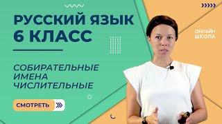 Собирательные имена числительные. Видеоурок 32. Русский язык 6 класс