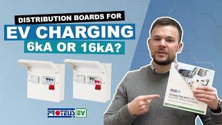 Proteus EV 6 or 16kA Distribution Board for your EV Charger Installation