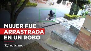 Mujer fue brutalmente arrastrada tras un robo en Antioquia