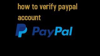 how to verify paypal account