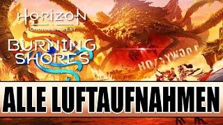 Horizon Forbidden West Brennende Küsten Guide - Alle Luftaufnahmen