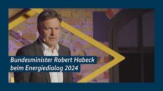 Bundesminister Robert Habeck beim Energiedialog 2024