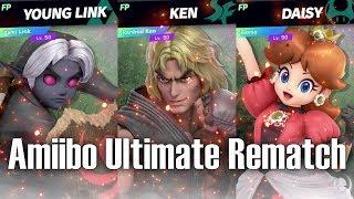 Amiibo Ultimate Rematch: Young Link vs Ken vs Daisy [SSBU]