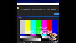 Как исправить ошибку "A file could not be found" в After effects? #aftereffects #shorts #ошибка